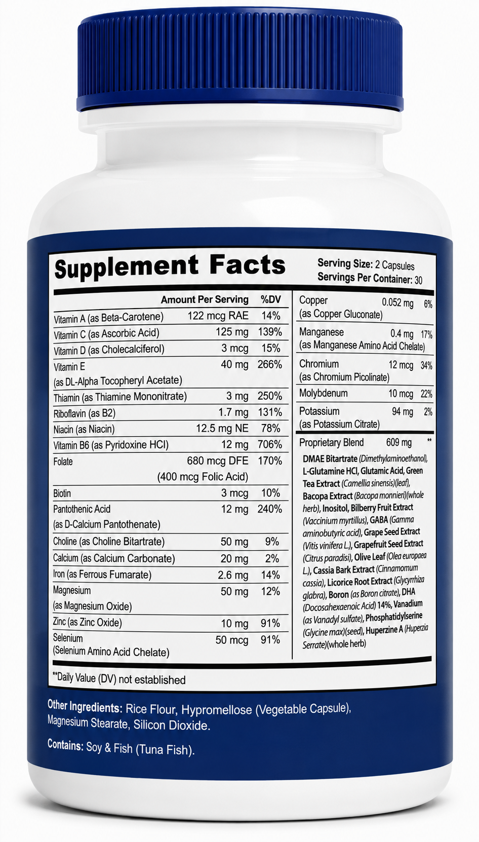 MemoryON – Brain Supplement for Memory & Focus, Mental Clarity & Cognitive Support, Nootropic Formula with Brain Health Ingredients - 3 Bottle