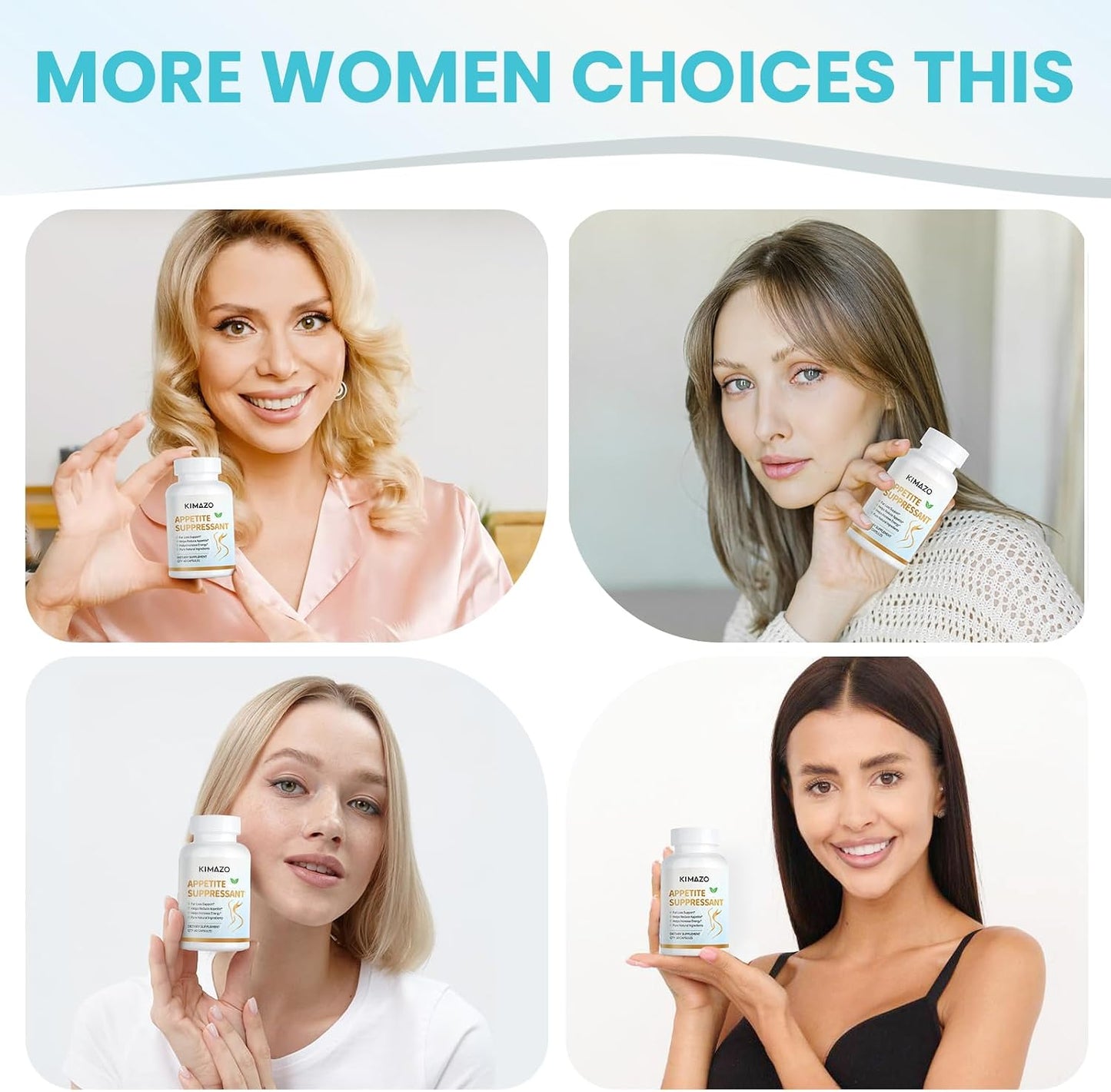 KIMAZO New-Appetite Suppressant Weight Loss Pills for Women - Belly Fat Burner for Women | Metabolism Booster and Carb Blocker, Burn Fat 24/7-3rd Party Tested Weight Loss Diet Pills - 60 Capsules