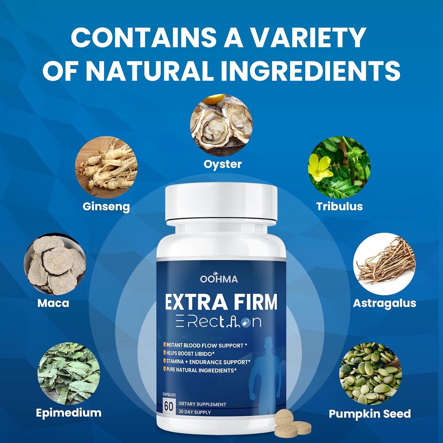 New Male Enhancing Supplement, Designed to be Fast Acting for Blood Flow to Gain Length &amp; Girth + Stamina, Increase Size, Strength, Maca, Epimedium, and Other Natural Ingredients, 3rd Party Tested
