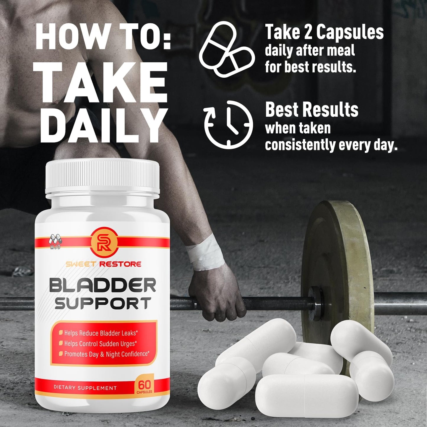 (2 Pack) Sweet Restore Bladder Control Capsules, Official Sweet Restore Bladder Control Pills with All Natural Ingredients, Support Bladder Health, Maximum Strength Vitamins Supplement (120 Capsules)