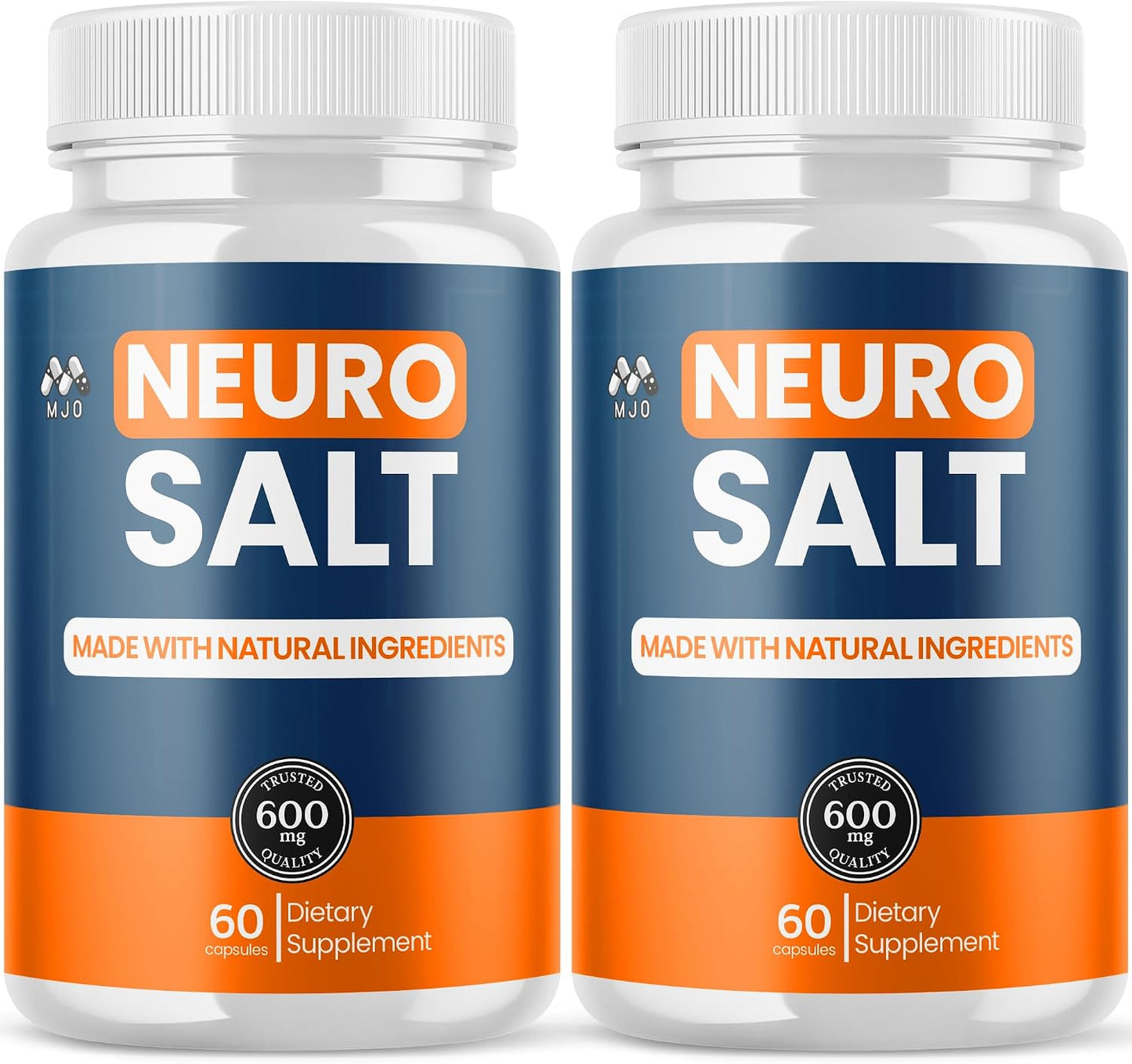 (2 Pack) Neuro Salt Capsules, NeuroSalt Pills with All Natural Ingredients, Advanced Neuro Salt Capsules Overall Health and Wellness Supplement Formula with Max Strength Multivitamin (120 Capsules)