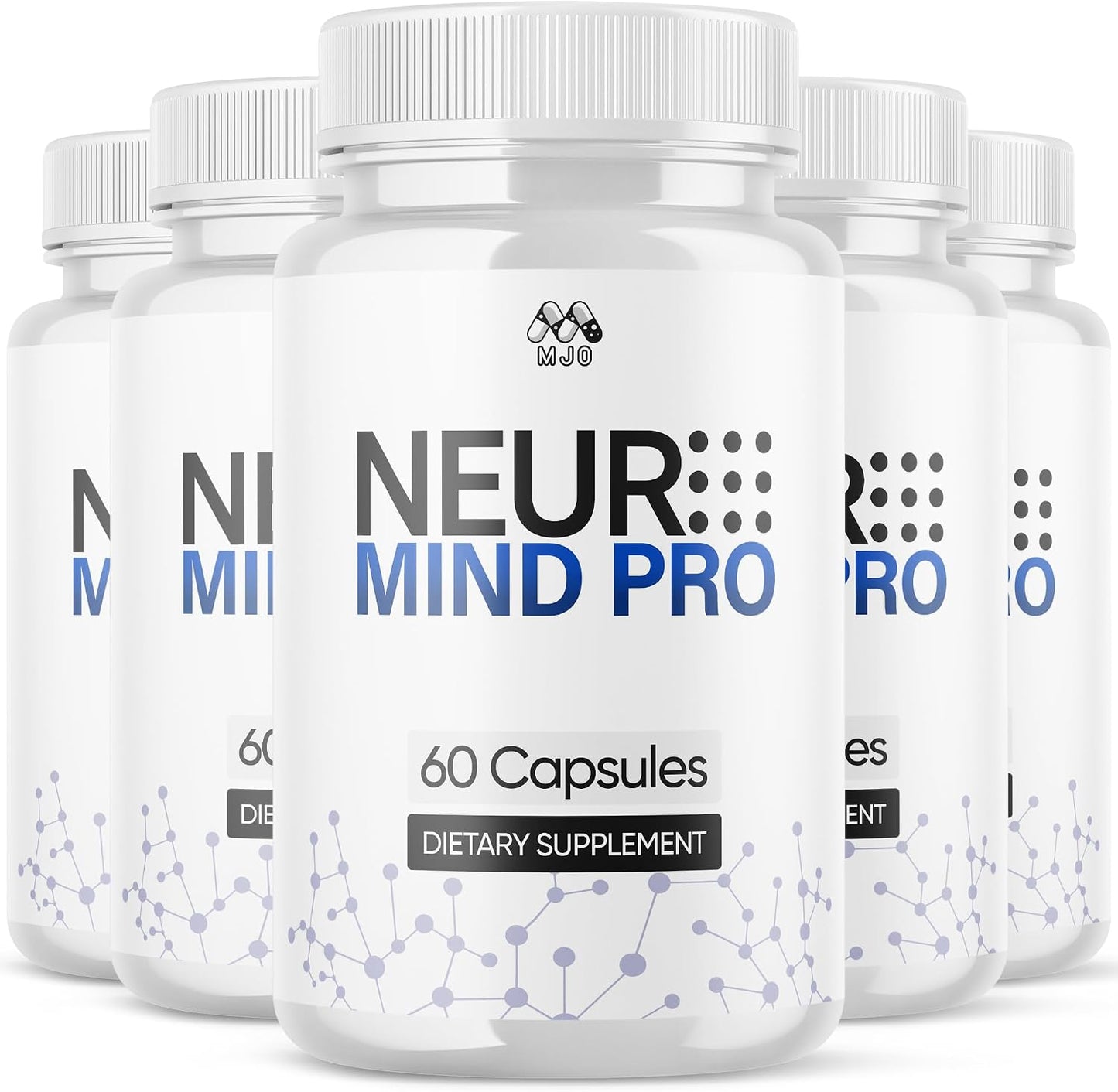 (5 Pack) Neuro Mind Pro Capsules, Official NeuroMind Pro Brain Health Pills with All Natural Ingredients, Brain Health and Wellness Supplement with Premium Vitamins for Women and Men (300 Capsules)