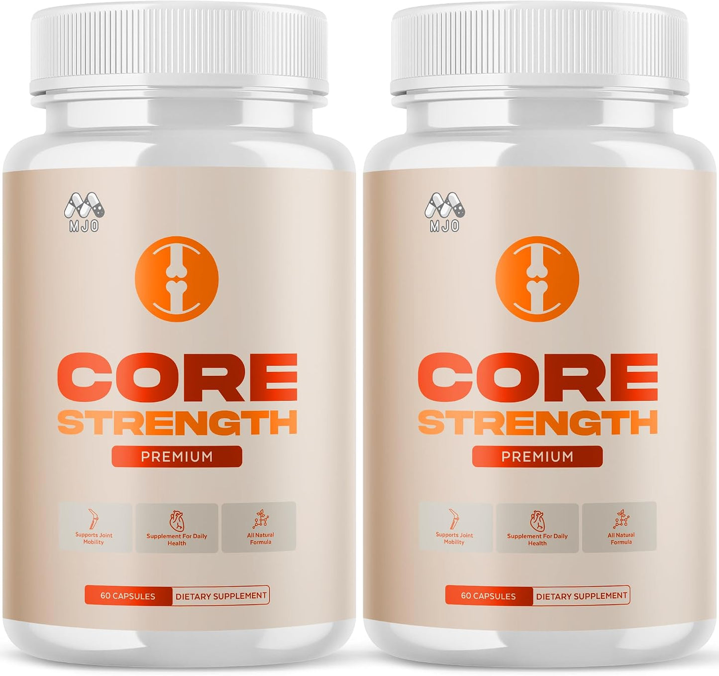 (2 Pack) Core Strength Supplement for Joint Support, Official Core Strength Joint Pills with All Natural Ingredients, Advanced Health &amp; Wellness Support with Max Strength Multivitamins (120 Capsules)