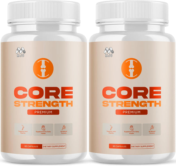(2 Pack) Core Strength Supplement for Joint Support, Official Core Strength Joint Pills with All Natural Ingredients, Advanced Health &amp; Wellness Support with Max Strength Multivitamins (120 Capsules)