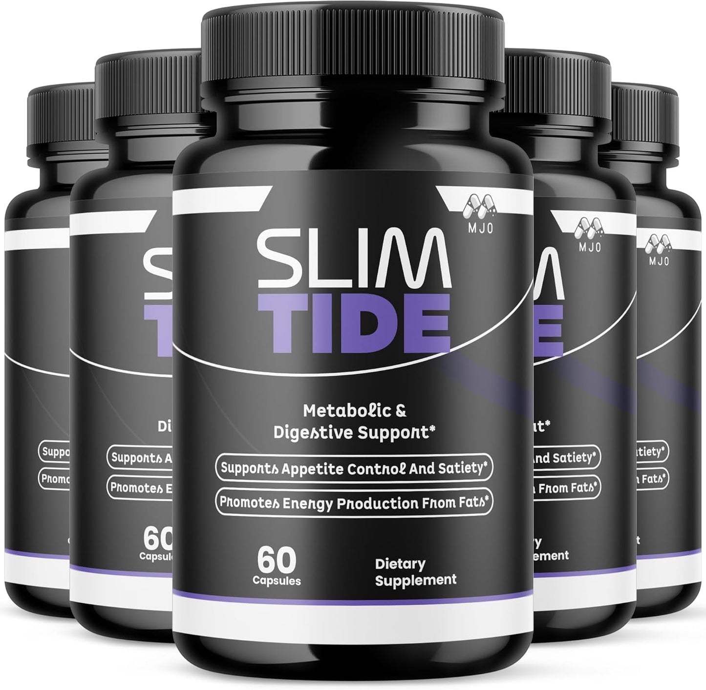 (5 Pack) Slim Tide Capsules, Official SlimTide Weight Management Pills with All Natural Ingredients, Advanced Formula Wellness Supplement with Maximum Strength Active Lifestyle Vitamins (300 Capsules)