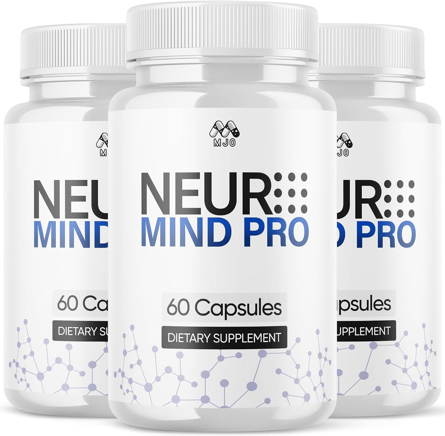 (3 Pack) Neuro Mind Pro Capsules, Official NeuroMind Pro Brain Health Pills with All Natural Ingredients, Brain Health and Wellness Supplement with Premium Vitamins for Women and Men (180 Capsules)