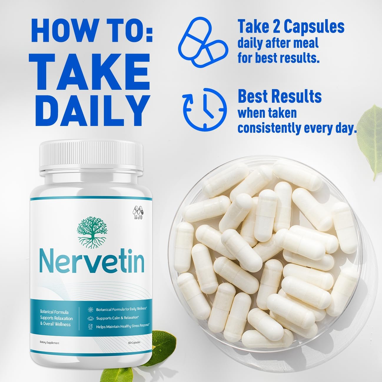 (5 Pack) Nervetin Capsules, Official Nervetin Pills with All Natural Ingredients , Advanced Vitamin Supplement Pills Supporting Health and Wellness, Maximum Strength Crafted in the USA (300 Capsules)