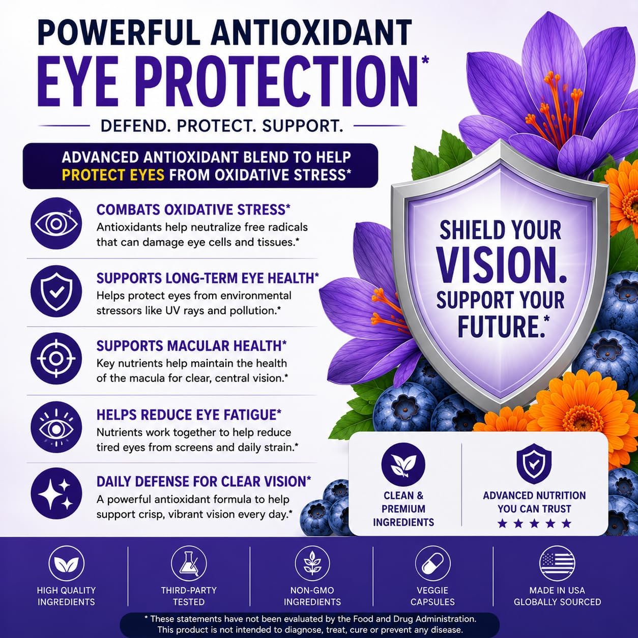 Neurobella 15-in-1 Advanced Eye Formula (3 Bottles) Neurobella Eye Formula | Digital Eye Strain &amp; Night Driving Clarity, All 3 Carotenoids (Lutein, Zeaxanthin), Bilberry