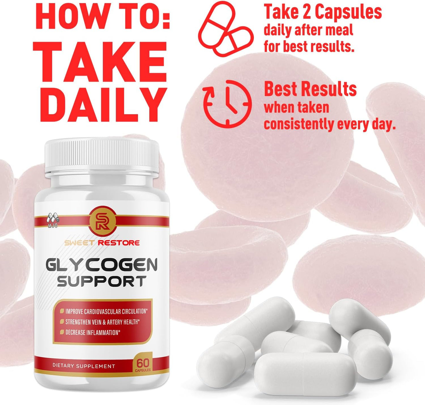 (2 Pack) Sweet Restore Glycogen Support Capsules, Official Sweet Restore Glycogen Support Pills with All Natural Ingredients, Overall Health and Wellness with Max Strength Multivitamin (120 Capsules)