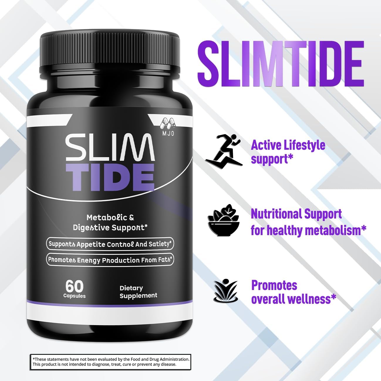 (3 Pack) Slim Tide Capsules, Official SlimTide Weight Management Pills with All Natural Ingredients, Advanced Formula Wellness Supplement with Maximum Strength Active Lifestyle Vitamins (180 Capsules)