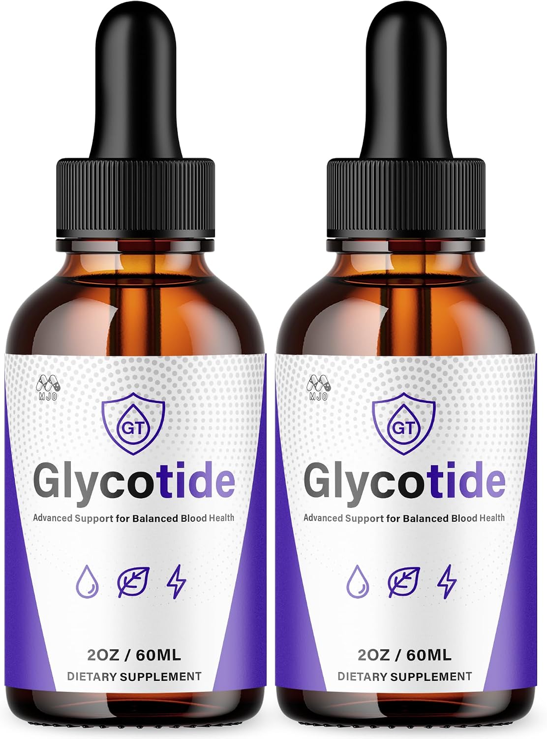 (2 Pack) Glycotide Drops, Official Glycotide Blood Support Drops with All Natural Ingredients, Advanced Glicotide Blood Health and Overall Wellness Supplement with Max Strength Vitamins (60 Servings)