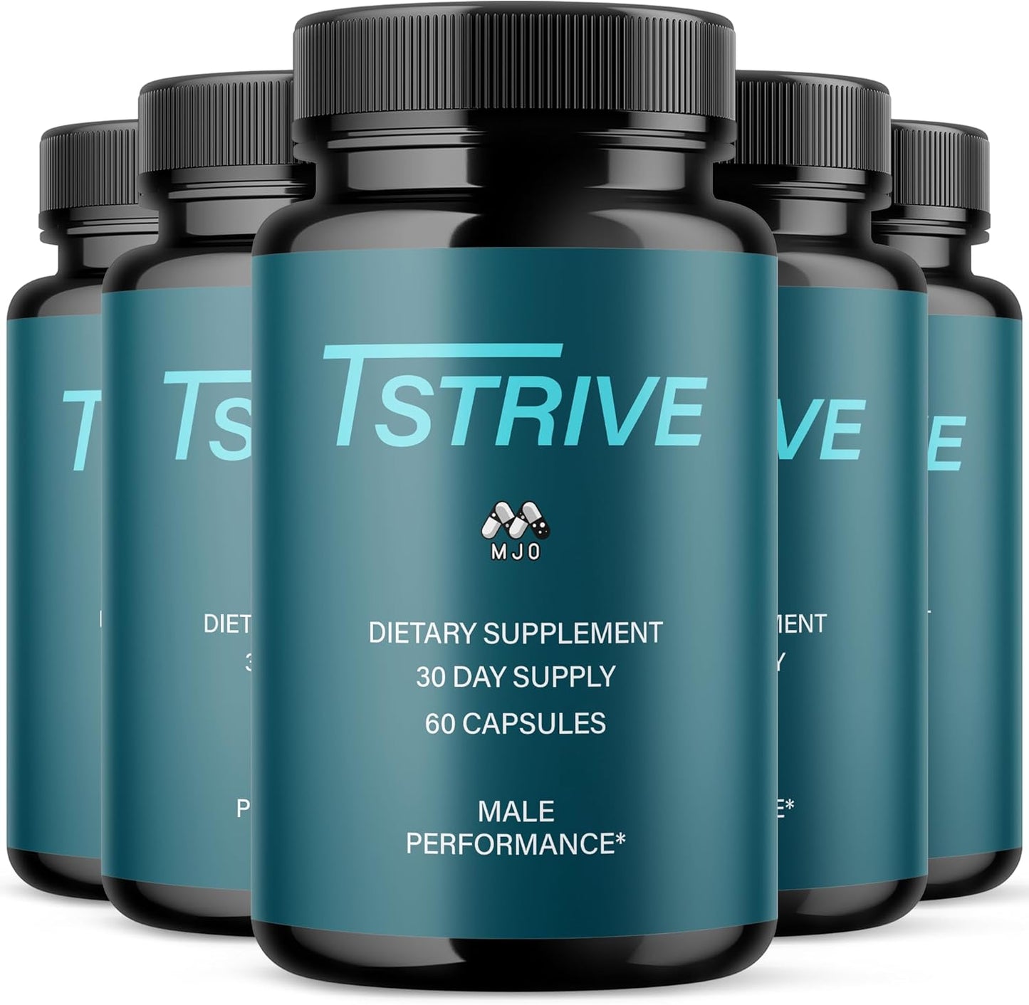 (5 Pack) Tstrive for Men, Official T Strive Pills for Men with All Natural Ingredients, Maximum Strength Tstrive Men's Supplement with Vitamins Supporting Wellness and Advanced Health (300 Capsules)
