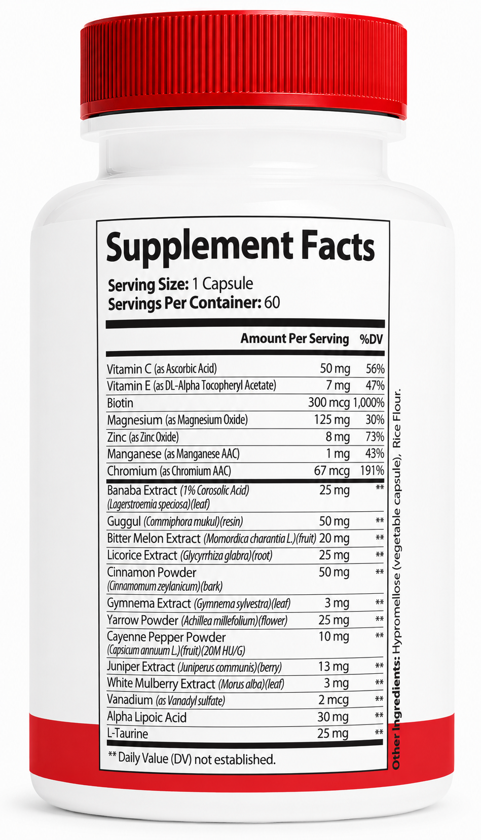 Glykonex Pro Maximum Absorption Gluco Capsules – Daily Glucose Support Supplement with Vitamins, Minerals & Botanicals, Metabolism Support Formula - 6 Bottle