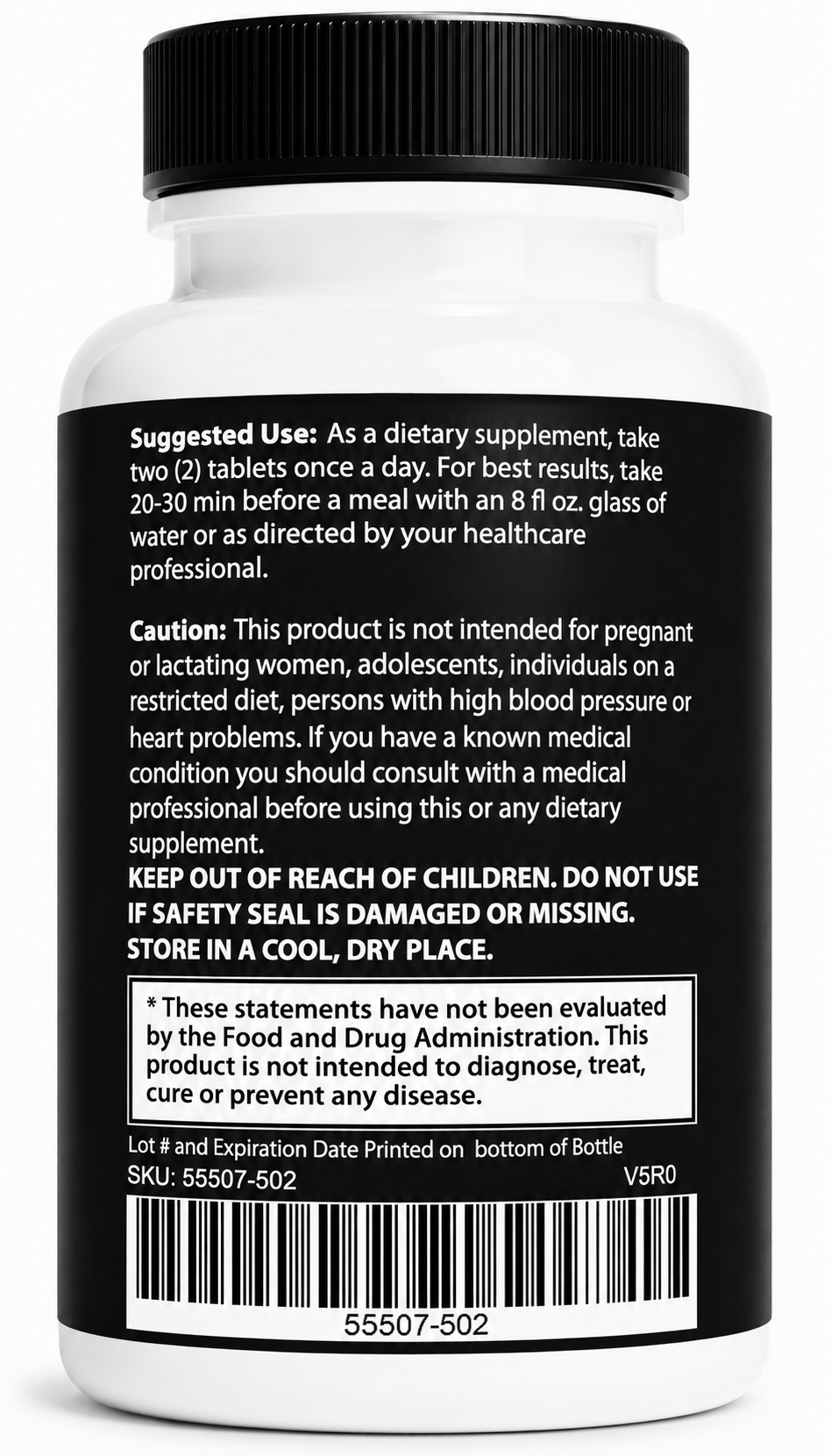 Horse Boost Male Vitality Formula – Men's Daily Performance Supplement with Herbal Ingredients, Energy & Stamina Support, Dietary Supplement - 5 Bottle