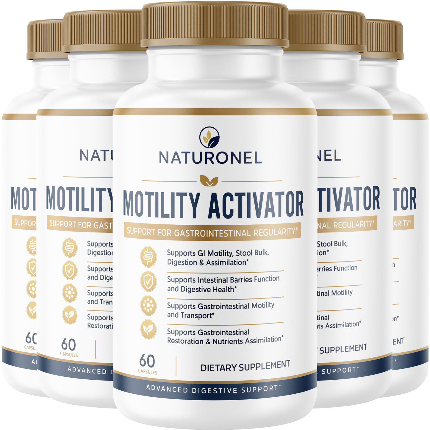 Motility Activator Gut Health Supplement – Supports GI Motility, Digestive Regularity, Nutrient Assimilation & Intestinal Health with Probiotic and Botanicals