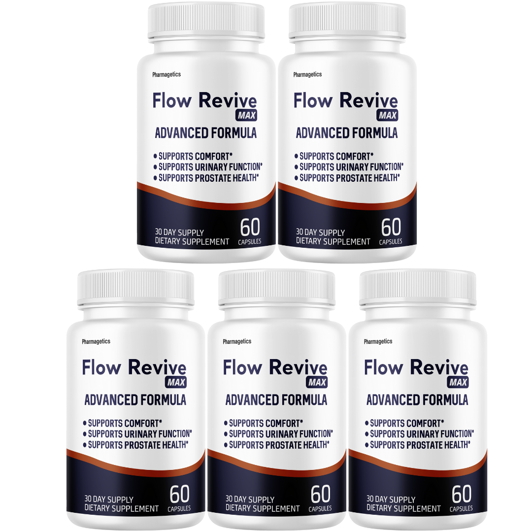 Flow Revive Max Prostate Health Supplement,  Urinary Support 60 Capsules
