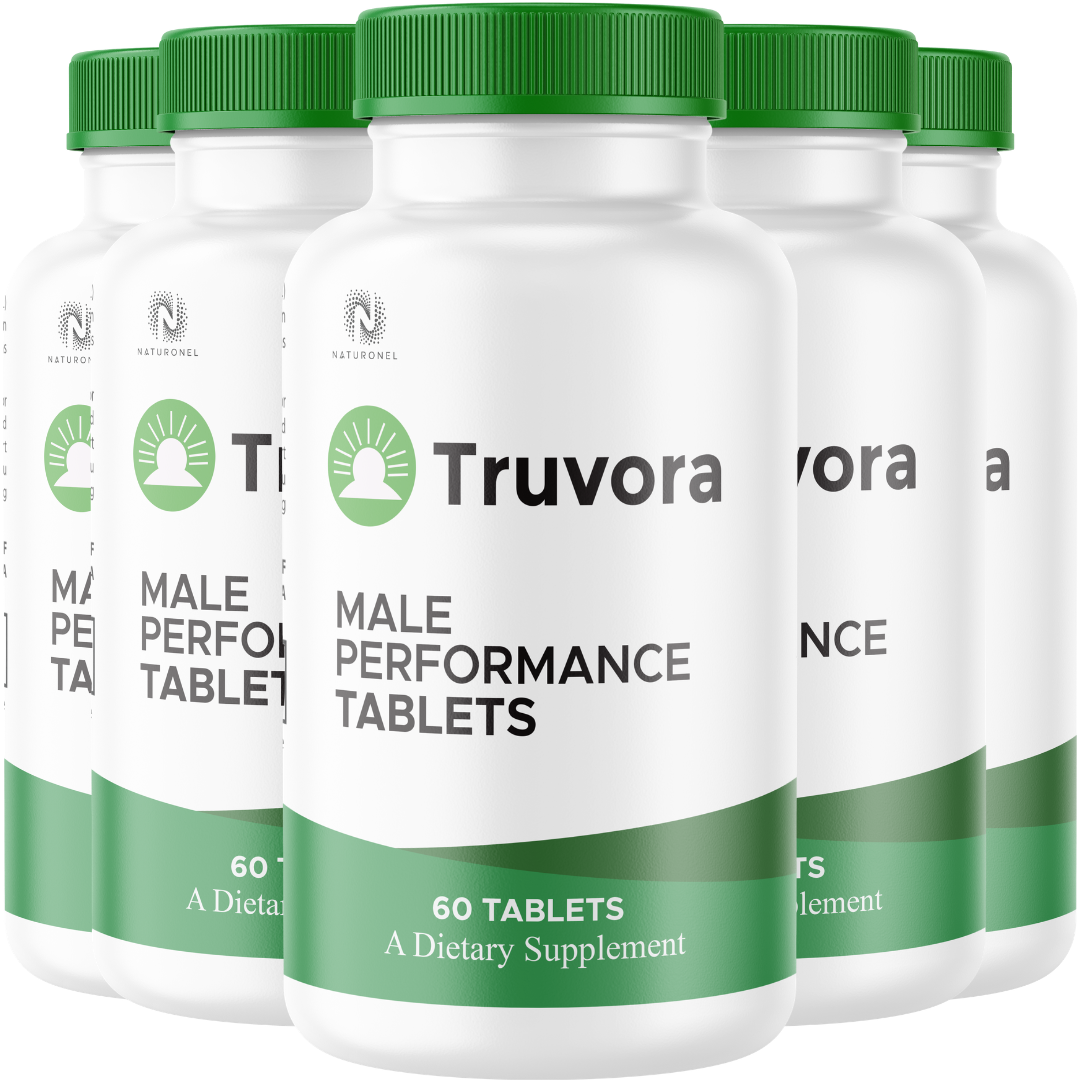 Truvora Men’s Performance Support (5 Pack) – Advanced Male Vitality Formula with Longjack, Maca, Ginseng, L-Arginine, Tribulus & Zinc