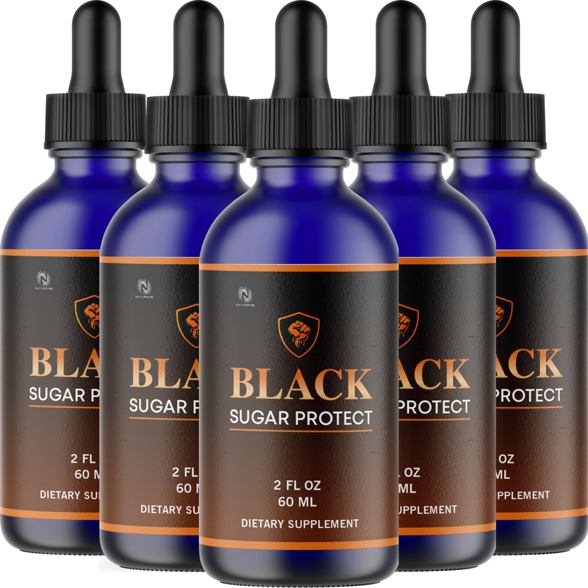 Black Sugar Protect (5 Pack) – Daily Liquid Amino Acid Formula – L-Arginine HCl, L-Glutamine & L-Tryptophan