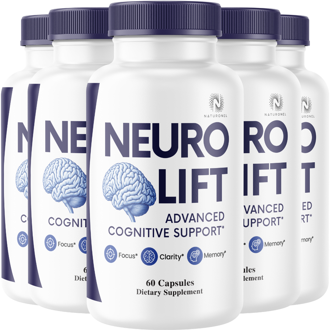 Neuro Lift Memory & Focus Supplement (5 Pack) – Advanced Cognitive & Brain Support Formula