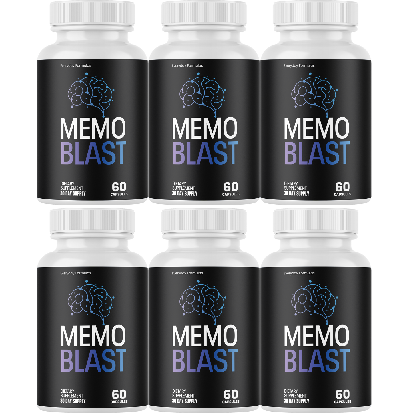 Memo Blast Brain Health Support Supplement 60 Capsules