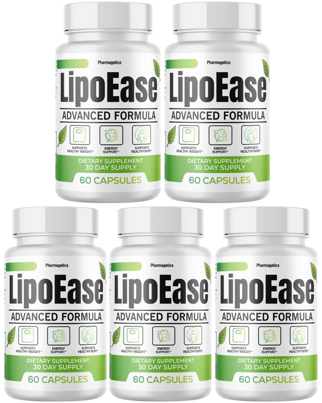 Lipo Ease Healthy Weight Loss Support, Fat Burning Supplement 60 Capsules