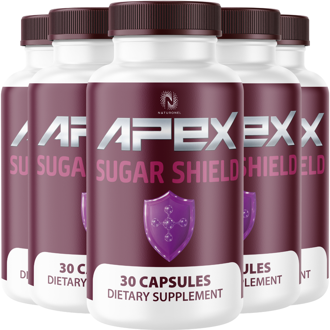 APEX Sugar Shield Advanced Glucose Support (5 Pack) – Blood Sugar Support Capsules with Banaba, Bitter Melon, Gymnema, Chromium & Alpha Lipoic Acid