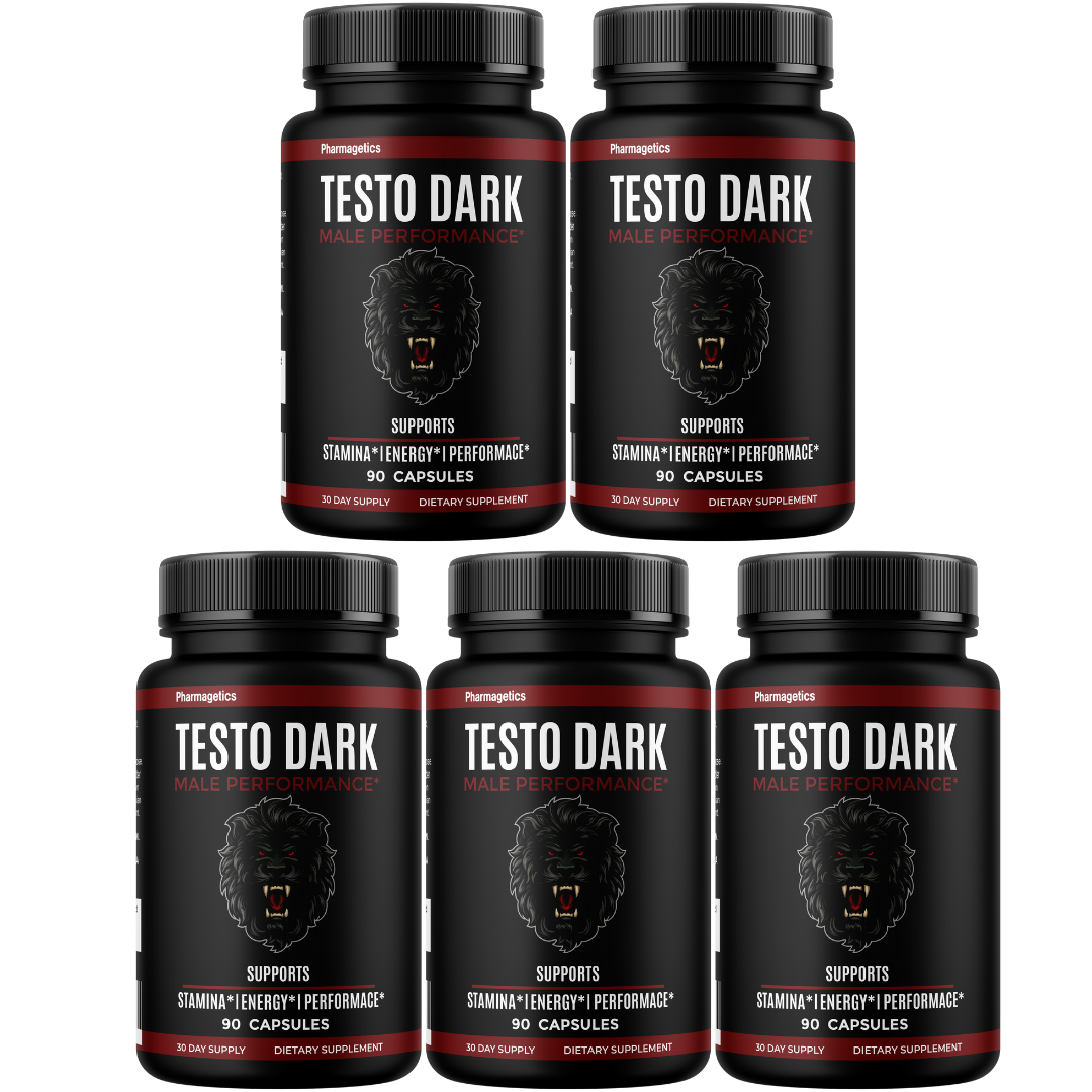Testo Dark Male Performance Supplement, Stamina Support 90 Capsules