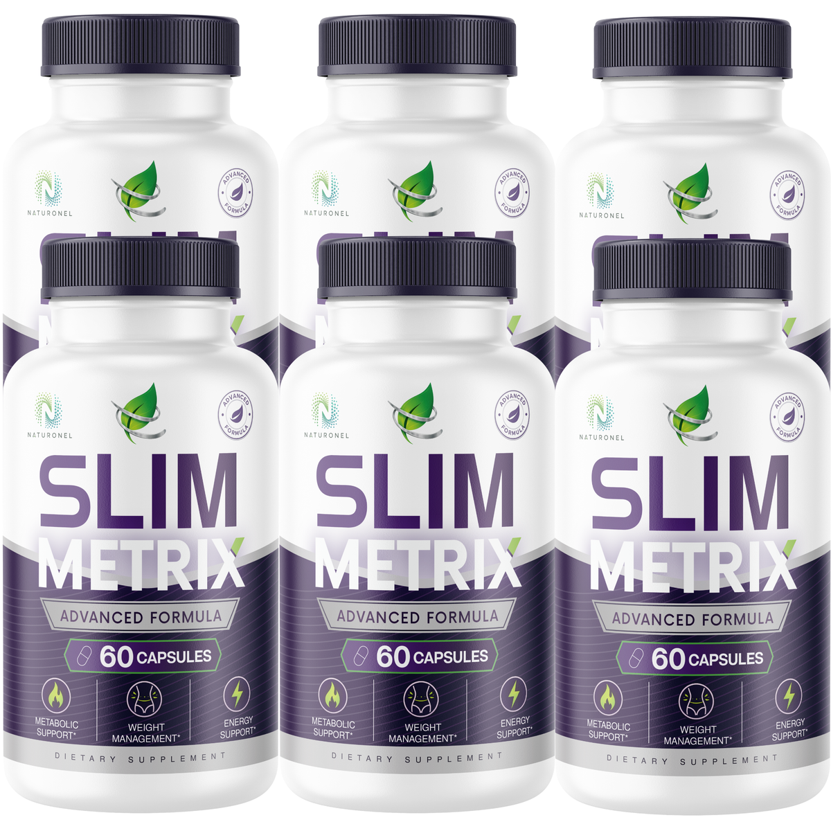 Slim Metrix Advanced Weight Management Formula – Raspberry Ketones, African Mango, Apple Cider Vinegar, Green Tea Extract & Kelp, Metabolic Support Supplement, Energy Support