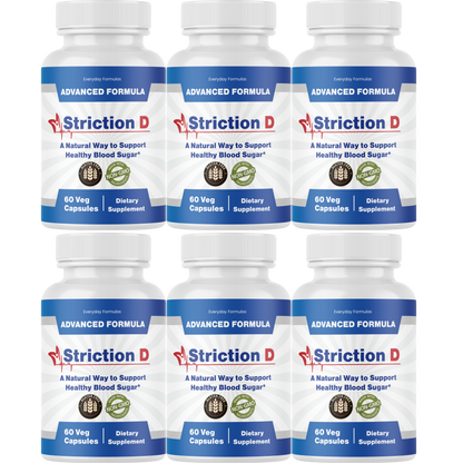 Striction D Healthy Blood Sugar Support Formula 60 Capsules