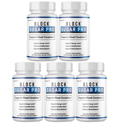 Block Sugar Pro Blood Circulation Support, Blood Balance 60 Capsules