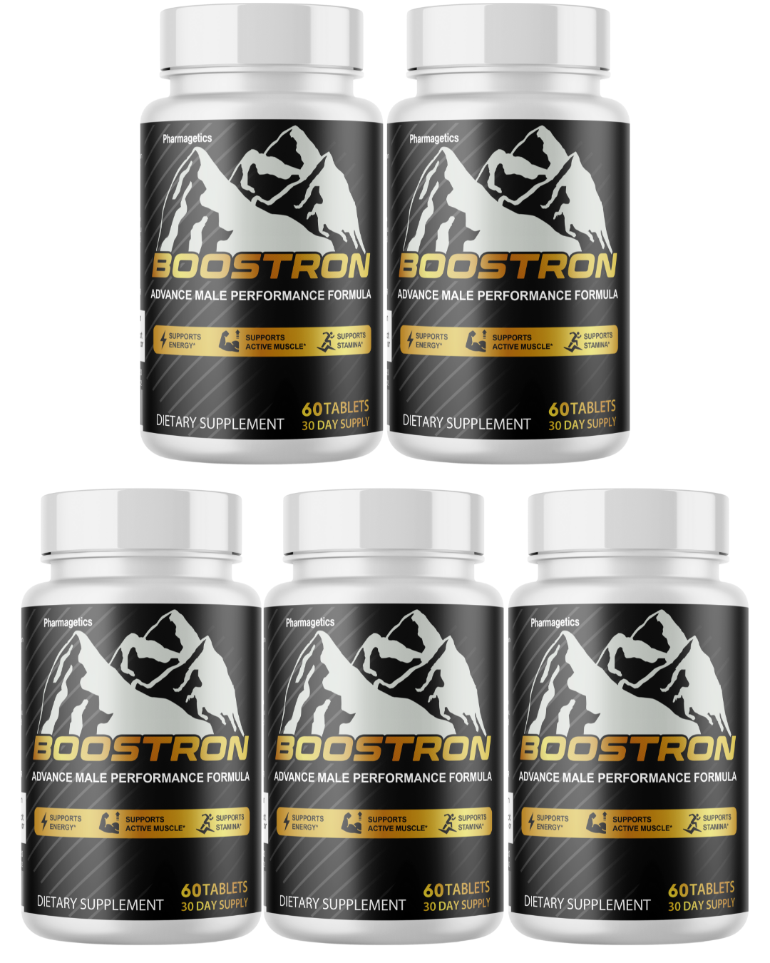 Boostron Advanced Performance Formula For Men, Energy Support 60 Capsules