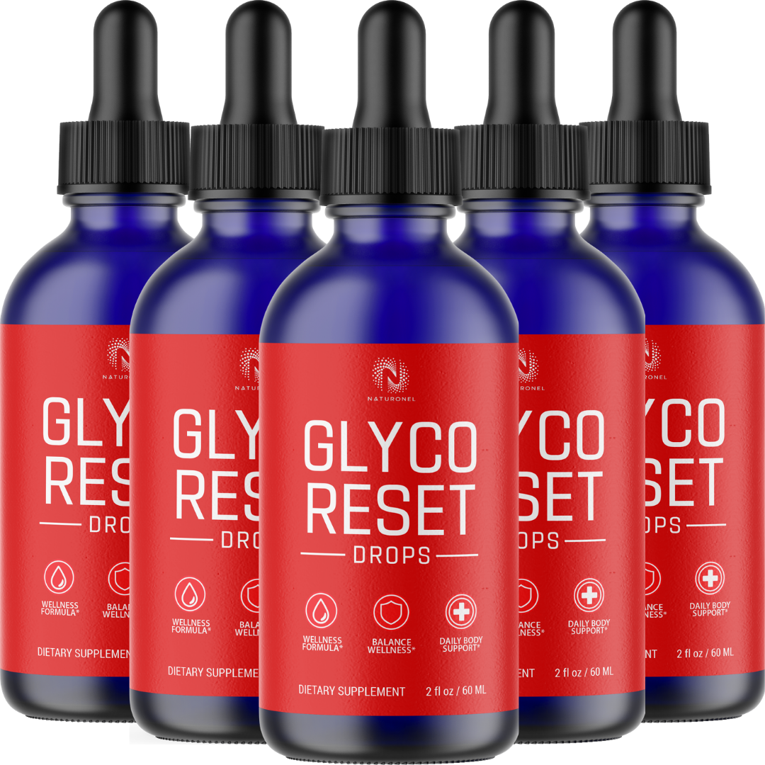 Glyco Reset Drops (5 Pack) – Advanced 3-in-1 Amino Acid Wellness Formula with L-Arginine, L-Glutamine & L-Tryptophan – Daily Balance & Body Support – Lemon Flavor