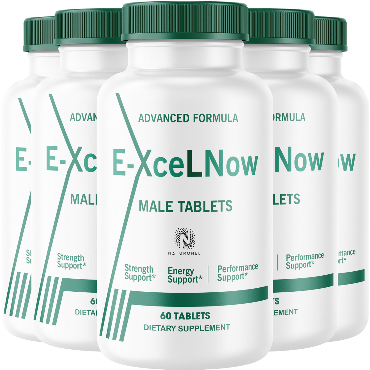 E-Xcel Now Male Vitality Supplement (5 Pack) – Advanced Men’s Strength, Energy & Performance Support with Longjack, Maca, L-Arginine, Ginseng & Zinc