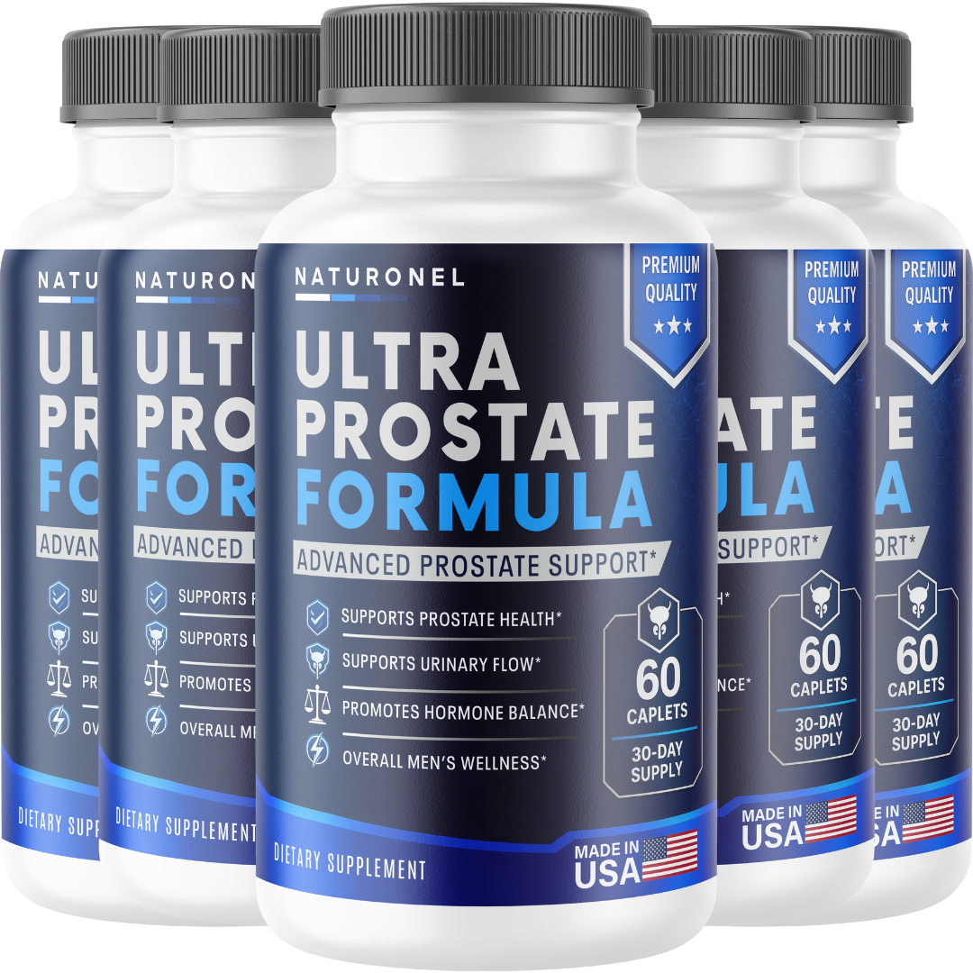 Ultra Prostate Formula for Men (5 Pack) – Advanced Prostate Support Supplement with Saw Palmetto, Pygeum, Plant Sterols, Zinc, Selenium & Lycopene – Supports Urinary Flow & Men's Wellness