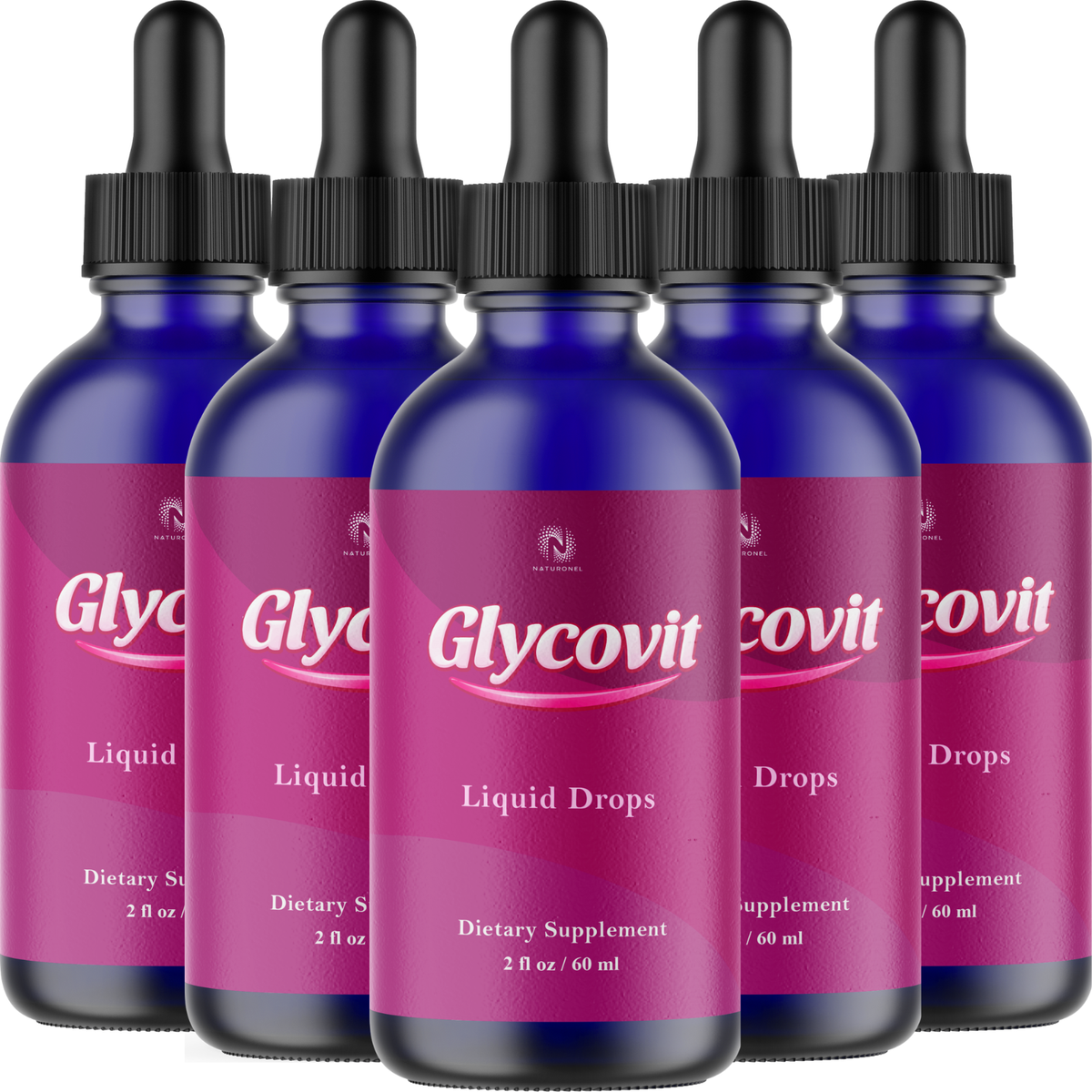 Glycovit Liquid Drops (5 Pack) – 3-in-1 Amino Acid Formula with L-Arginine HCl, L-Glutamine & L-Tryptophan – Lemon Flavor