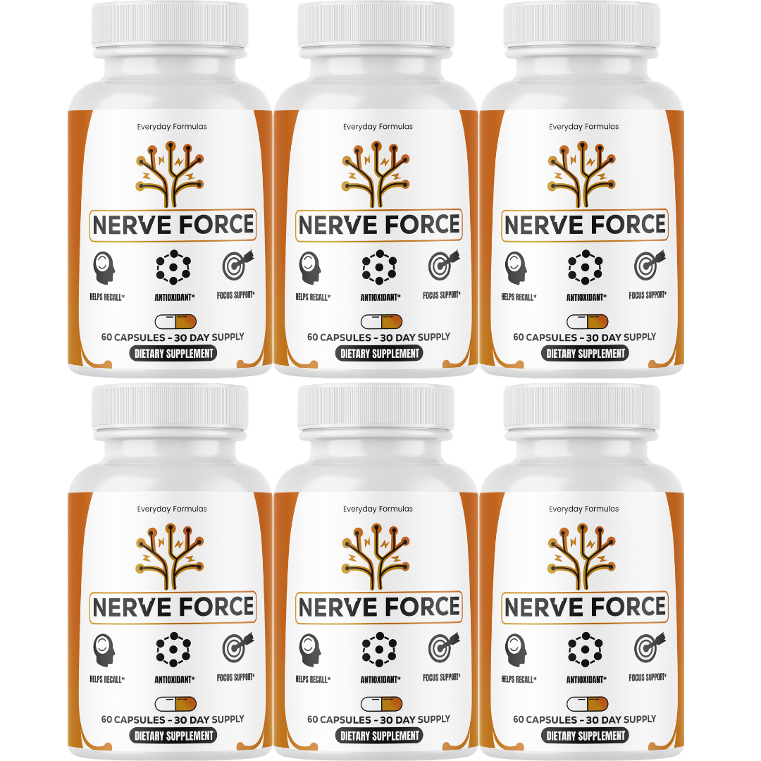 Nerve Force Focus Support Supplement, Antioxidant Formula 60 Capsules