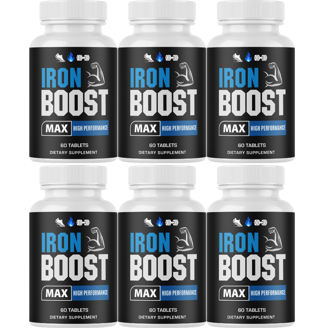 Iron Boost Max Male Performance Supplement, Vitality Support 60 Tablets