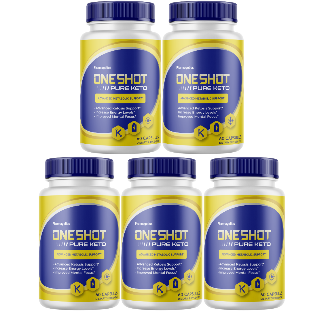 OneShot Pure Keto Supplement, Advanced Ketosis Support 60 Capsules