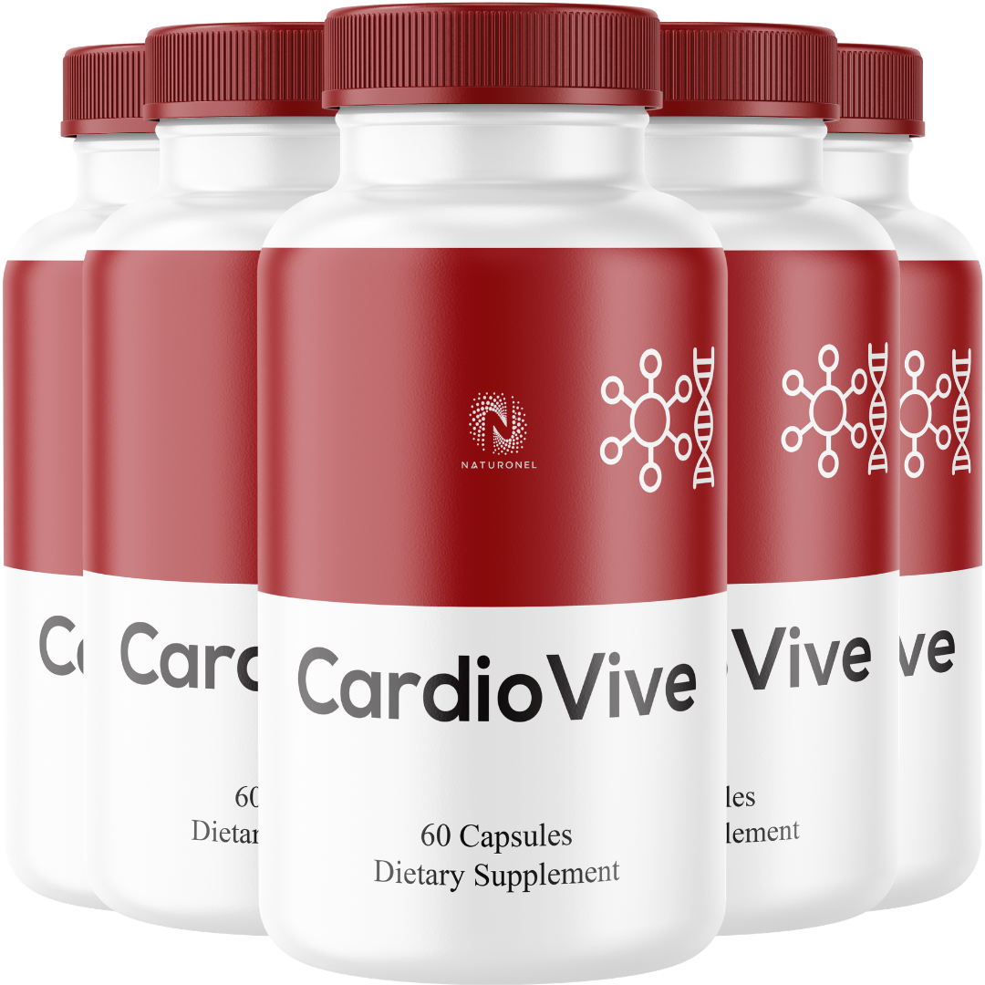 CardioVive (5 Pack) – Daily Cardiovascular Wellness Supplement – Banaba, Cinnamon, Magnesium, Chromium & Zinc