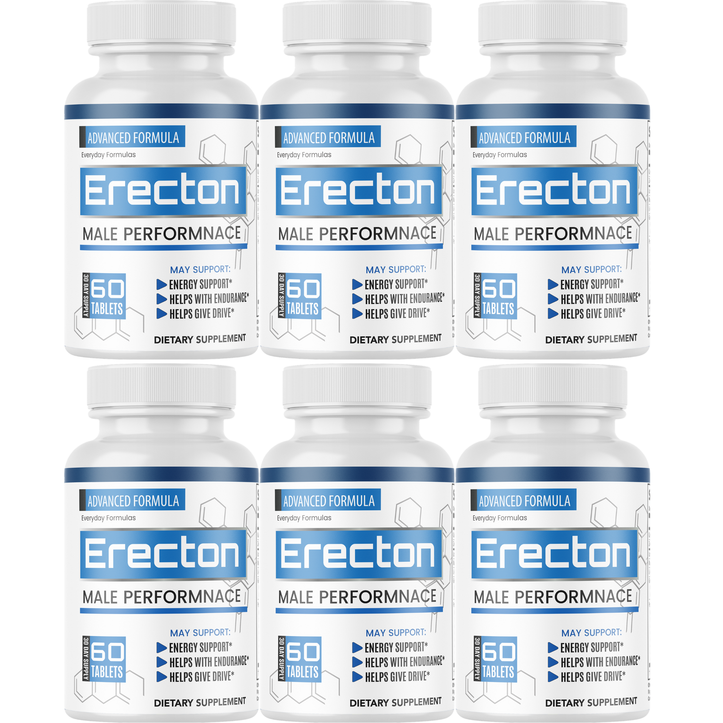 Erecton Advanced Formula for Male Performance Support 60 Capsules