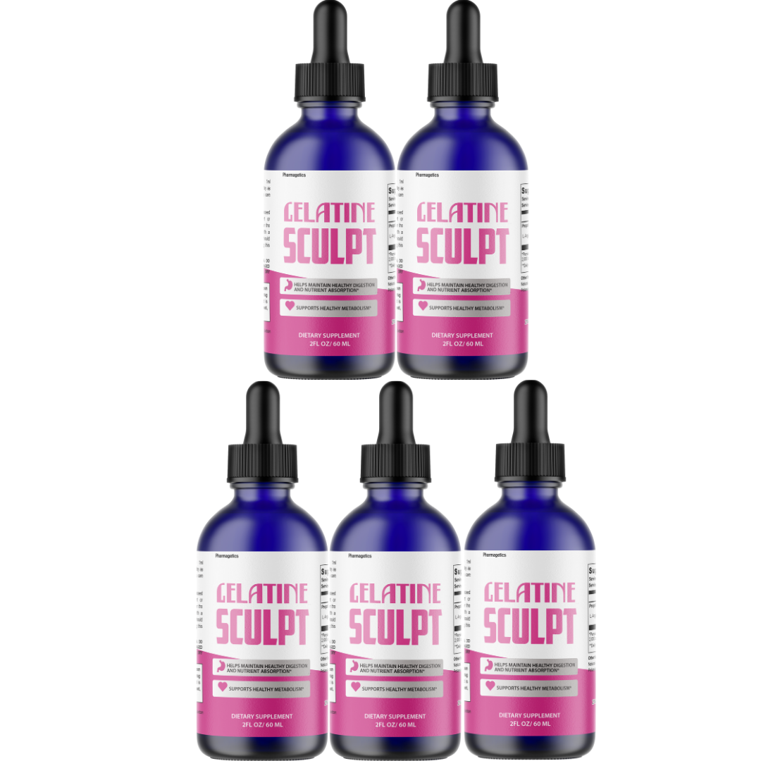 Gelatine Sculpt Drops Metabolism Support, Fat Loss Formula 60ML
