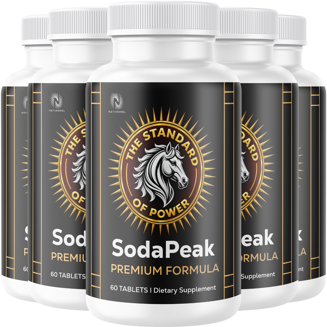 SodaPeak Premium Male Vitality Complex (5 Pack) – 400mg Longjack, 250mg Maca Root, Ginseng, Zinc & L-Arginine