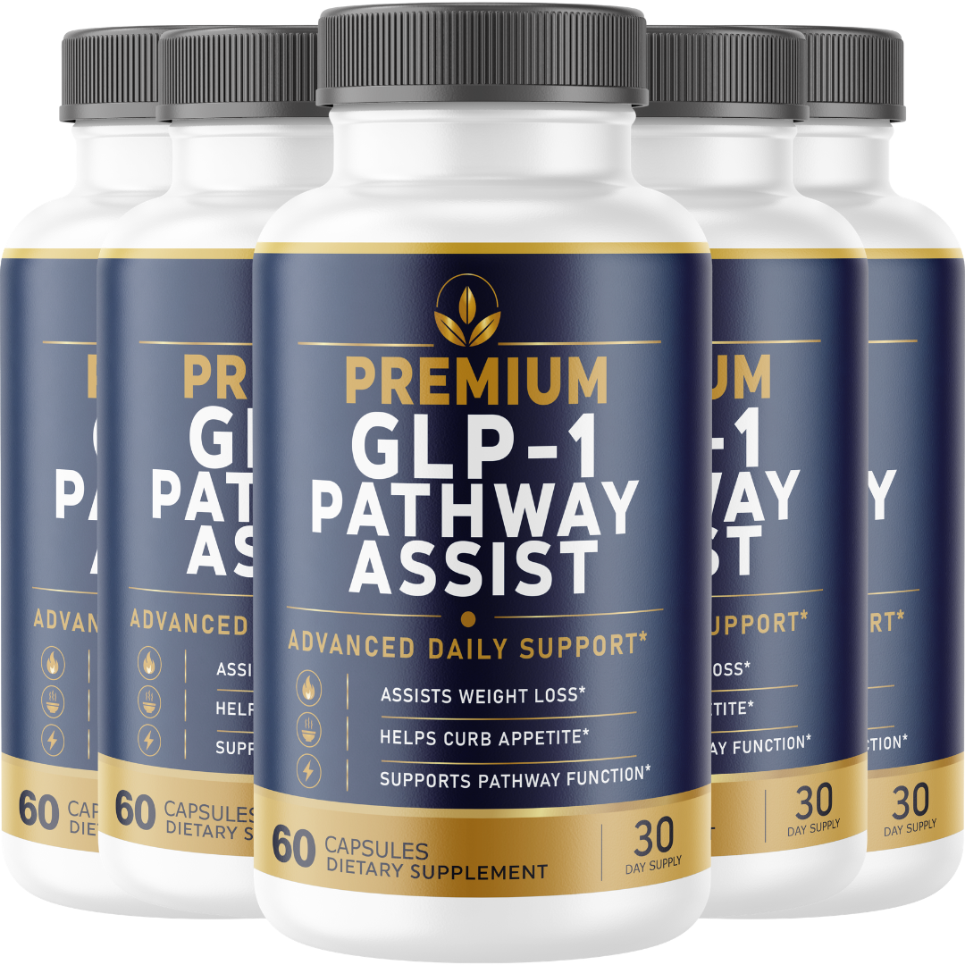 Premium GLP-1 (5 Pack) Pathway Assist – Daily Metabolic Support Supplement with Green Coffee Bean, Garcinia Cambogia, Green Tea Extract, Raspberry Ketone & Caffeine Anhydrous