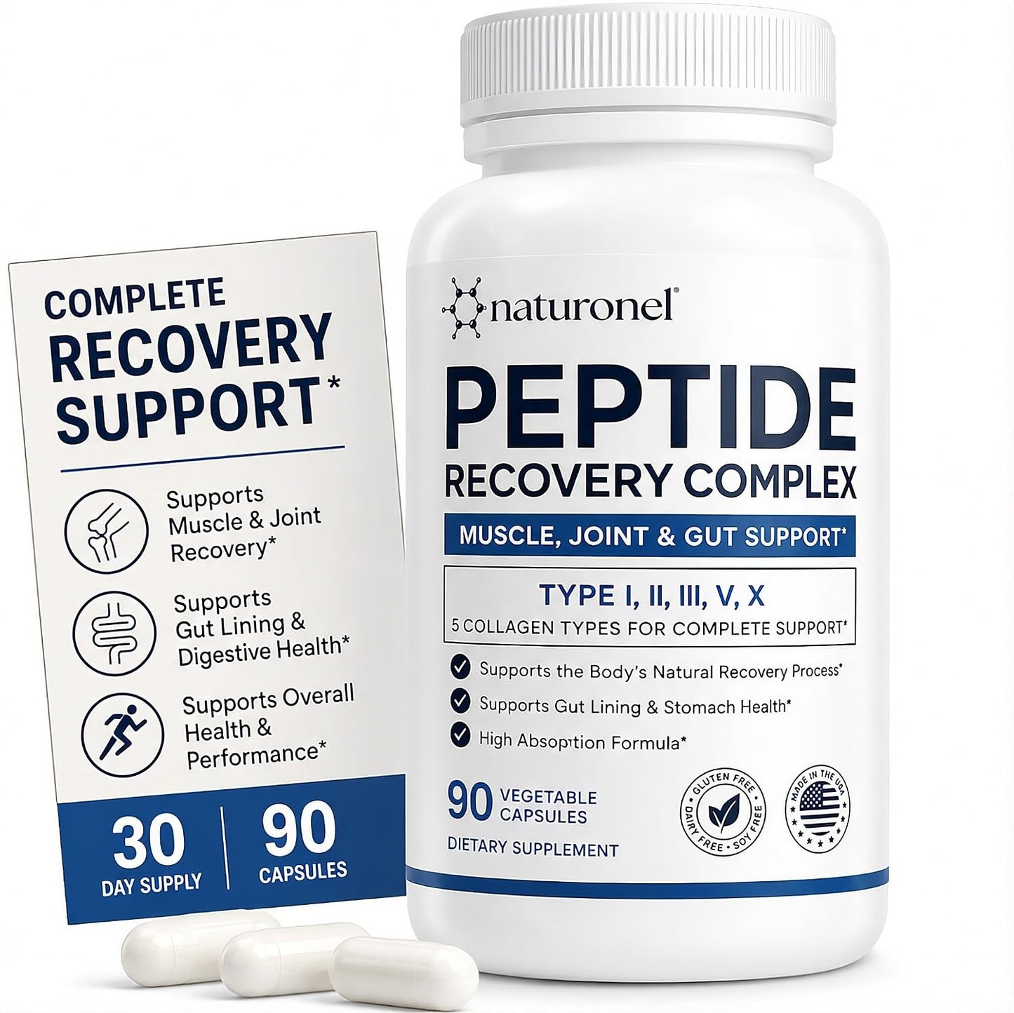 Naturonel Peptide Recovery Complex - 90 Capsules