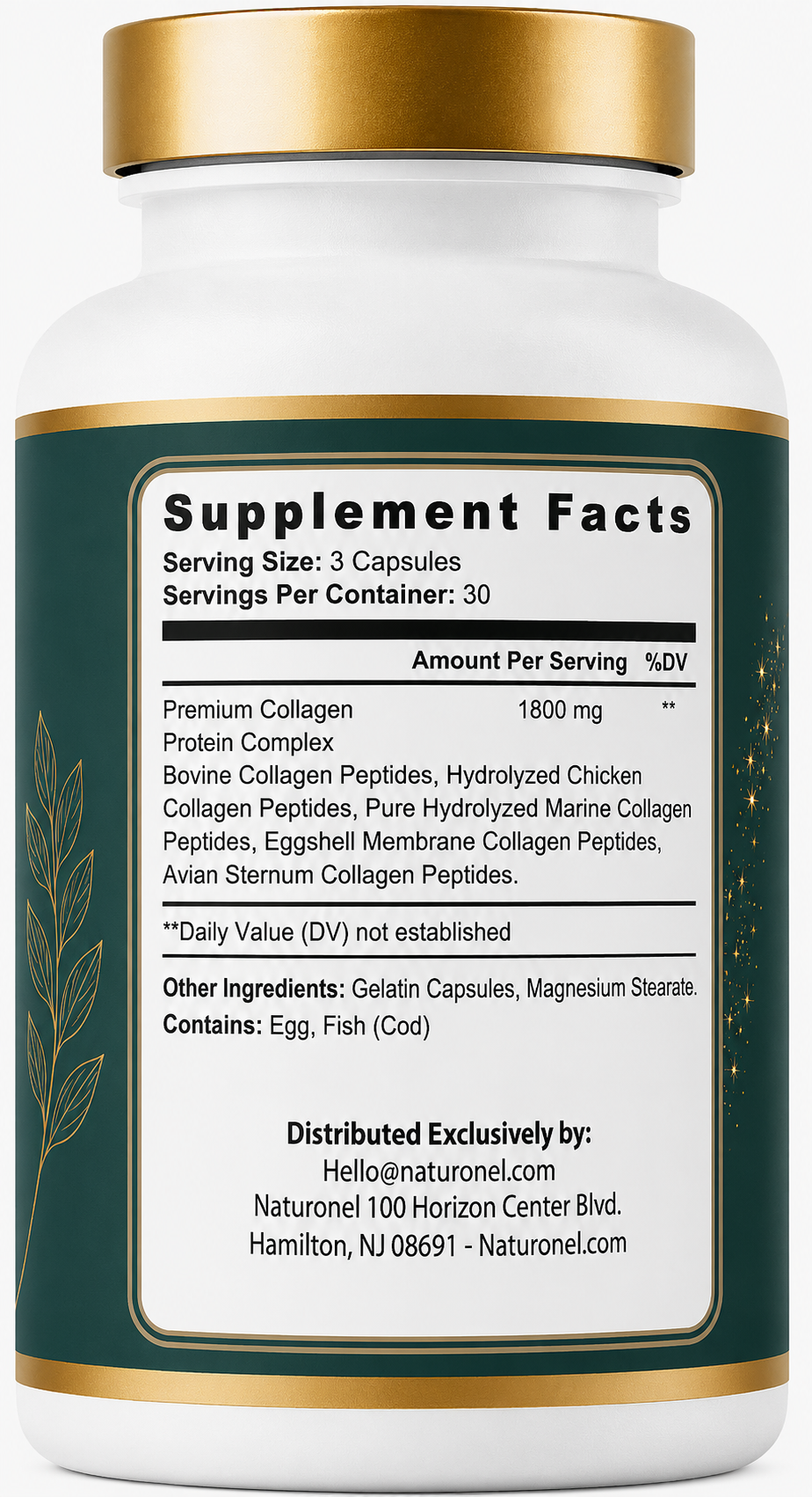 Claranova Labs Elastin Peptides - 90 Capsules