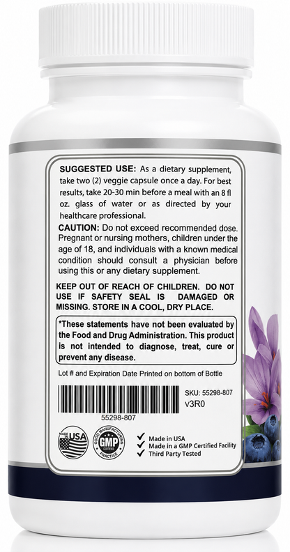 Neurobella 15-in-1 Advanced Eye Supplement - 60 Capsules