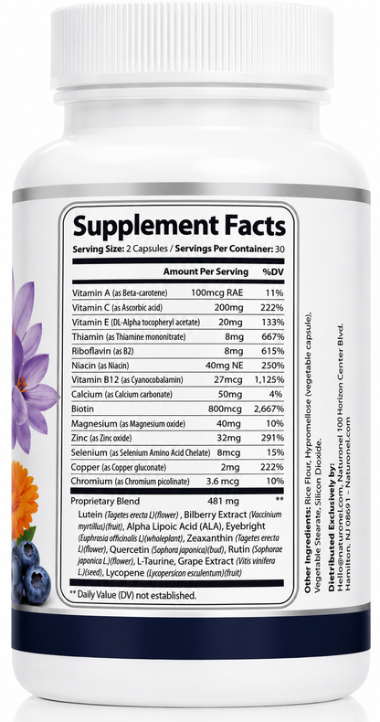 Neurobella 15-in-1 Advanced Eye Supplement - 60 Capsules