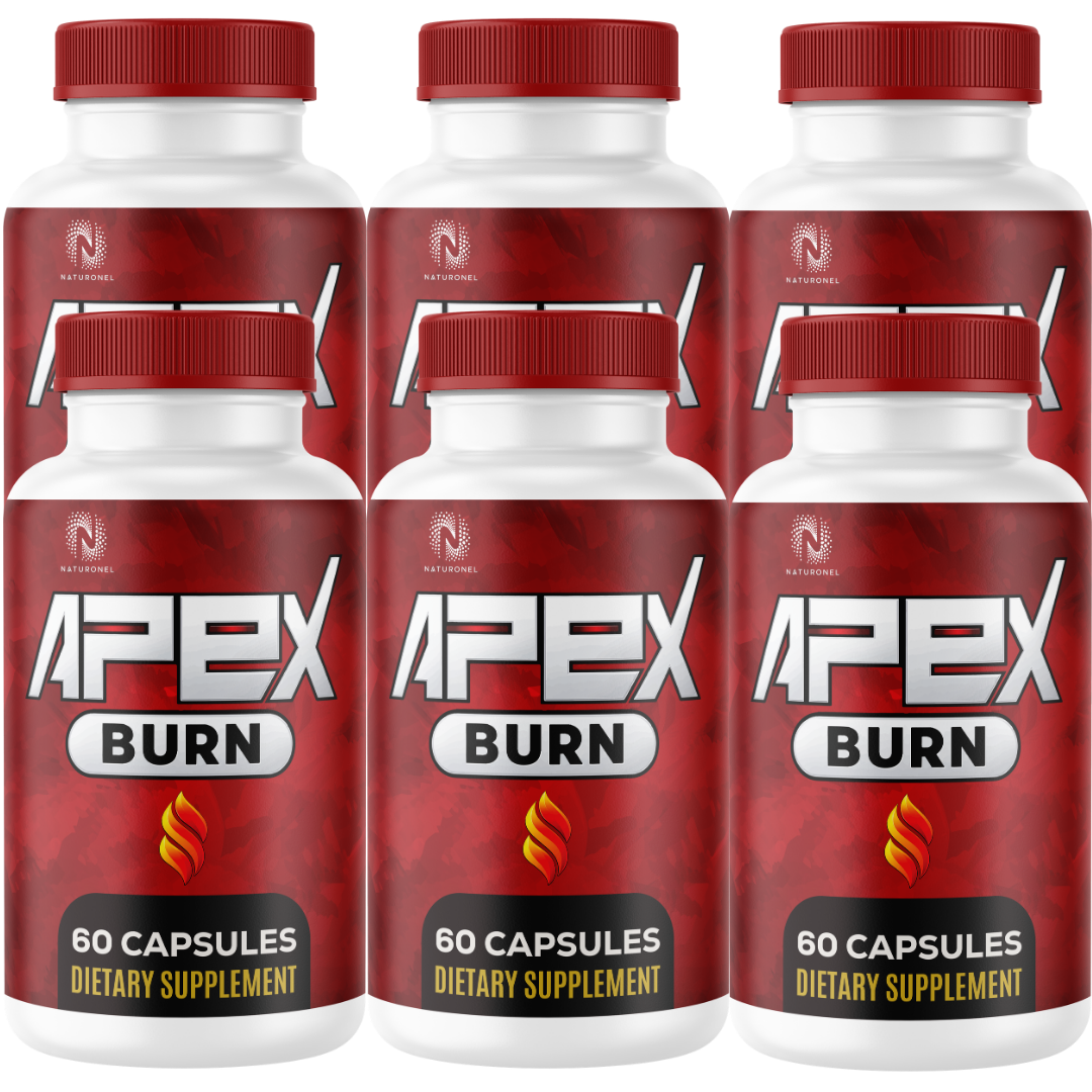 Apex Burn (6 Pack) – Metabolism & Active Energy Support with Raspberry Ketones 500mg, African Mango 300mg & Botanical Blend