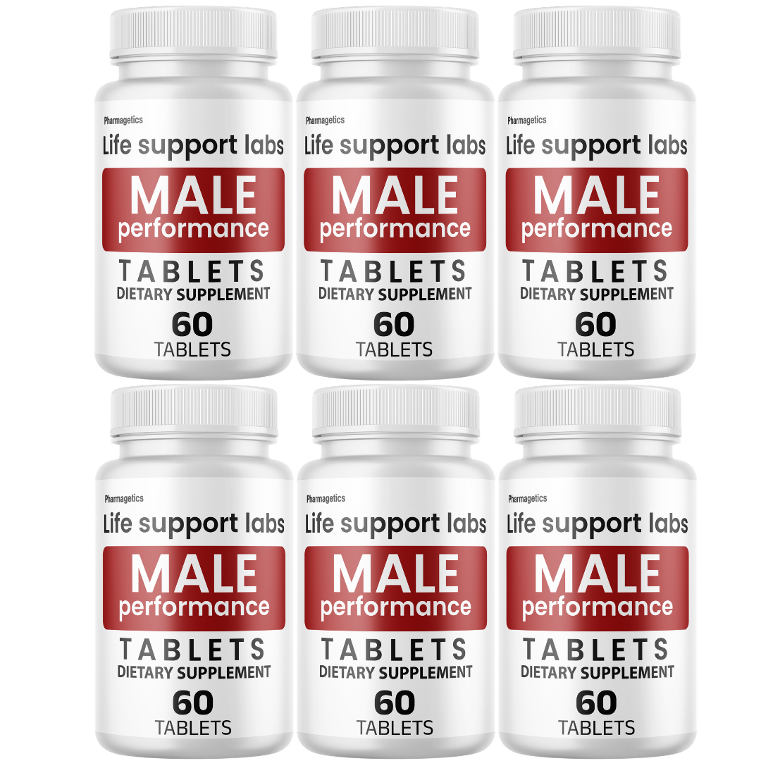 Life Support Labs Male Performance Supplement, Energy Support 60 Tablets
