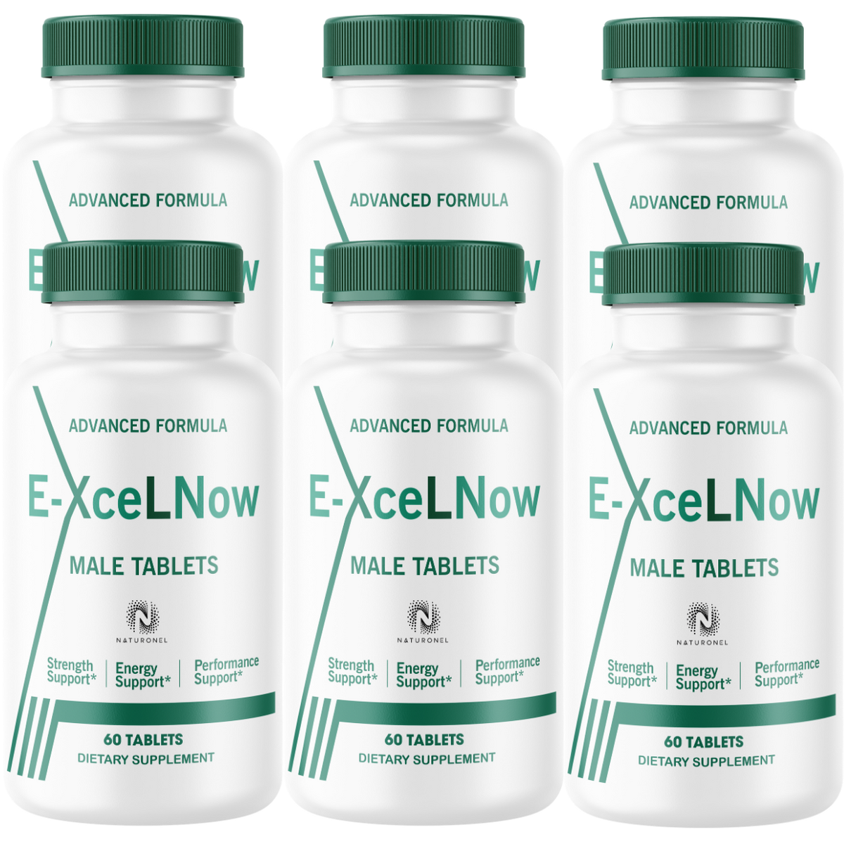 E-Xcel Now Male Vitality Supplement (6 Pack) – Advanced Men’s Strength, Energy & Performance Support with Longjack, Maca, L-Arginine, Ginseng & Zinc